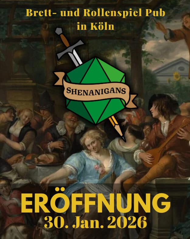 Eröffnung Shenanigans. Rollenspiele, Pen and Paper, Brettspiele Pub und Taverne in Köln.